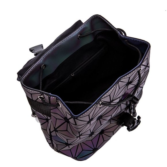 Geometric Reflective Luminous Backpack - Picture 10 of 16
